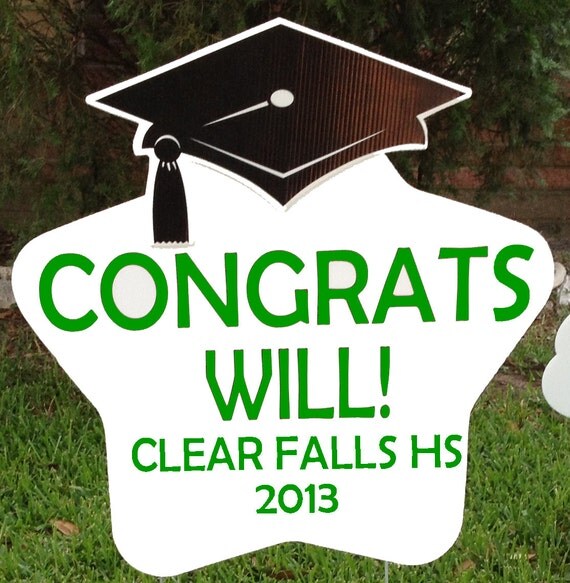 Items similar to Personalized Graduation Sign on Etsy