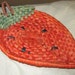 Vintage Strawberry Rattan/Wicker Basket for your Red Kitchen or Shabby Chic Decor