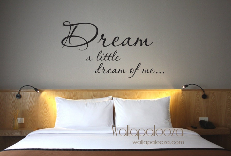 Dream Wall Decor bedroom wall decor dream a little dream of me wall decal Dream Wall Decor bedroom wall decor dream a little dream of me wall decal