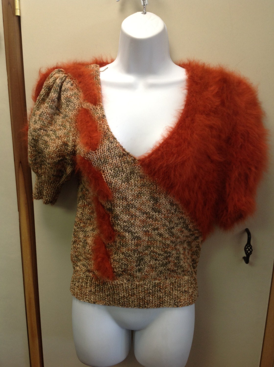 Vintage Handmade Angora Sweater From The Studios