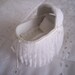 Dollhouse Bassinet 1inch white lace baby bassinet