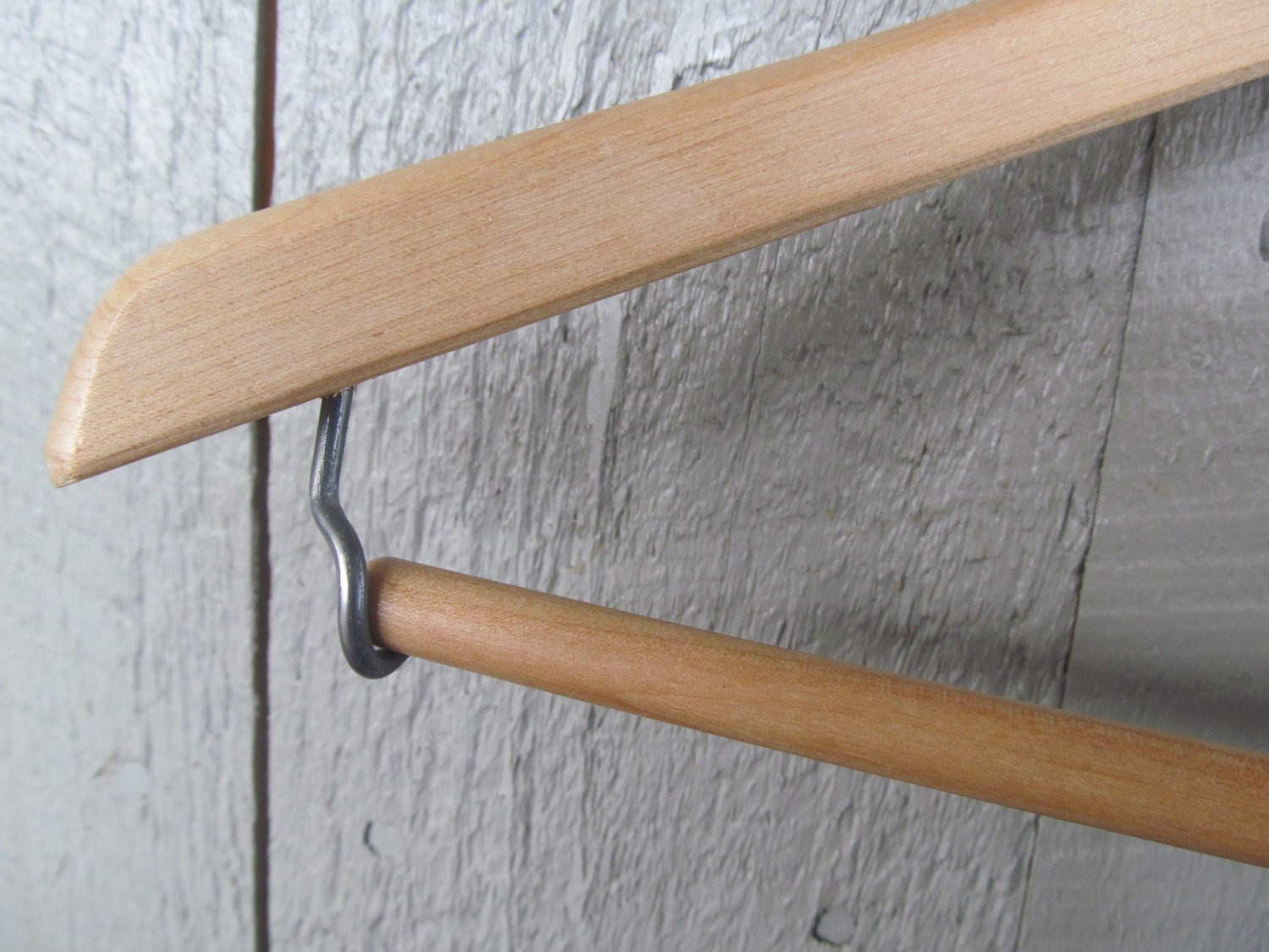 Wood Dovetail Coat Hanger Vintage Wooden Hanger Court Tailors