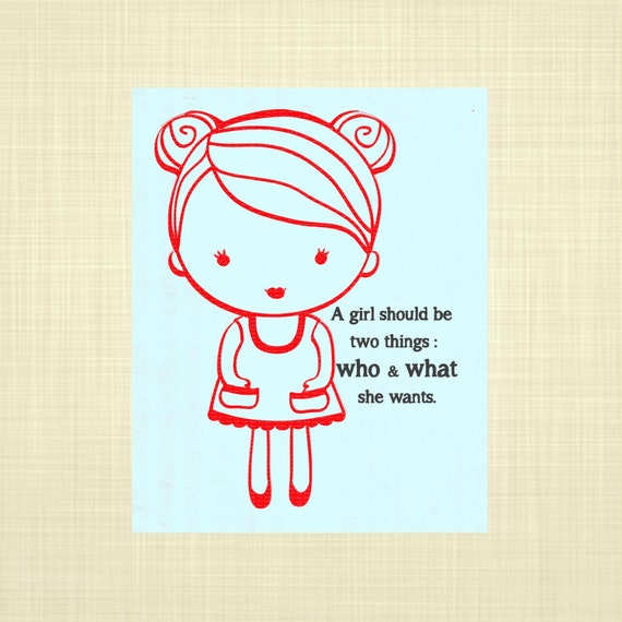 Items similar to Girl Empowerment quote Kids wall art, Nursery Art