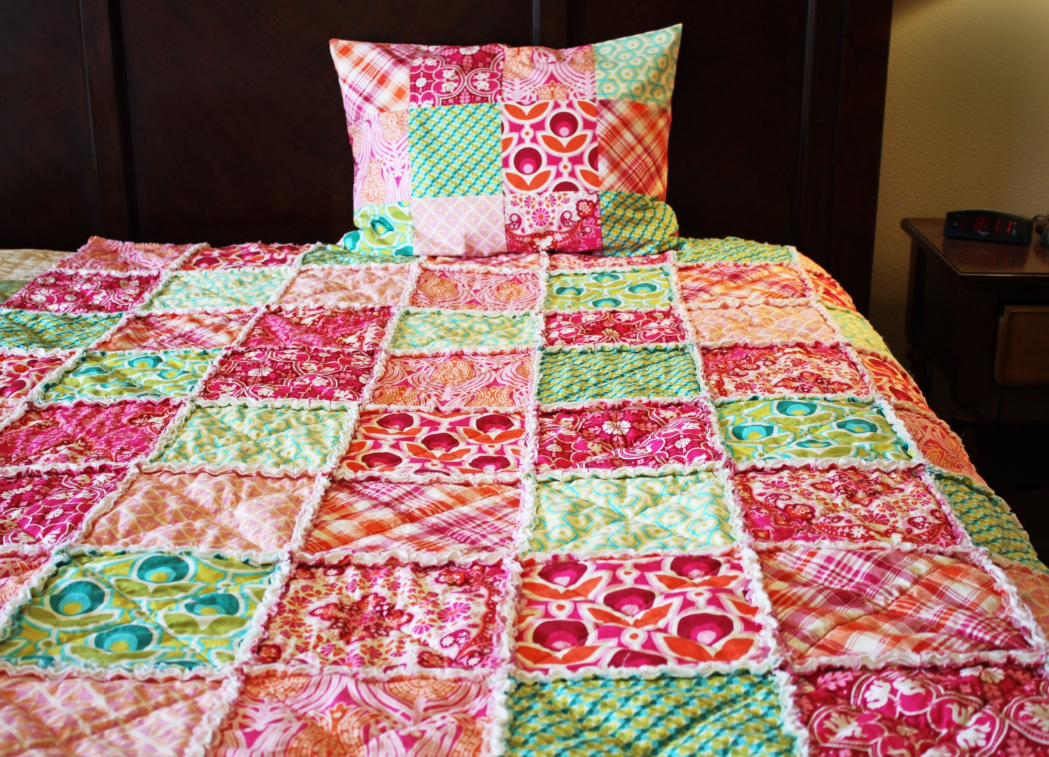 twin-rag-quilt-teen-girl-bedding-sham-guest-bedding-rag