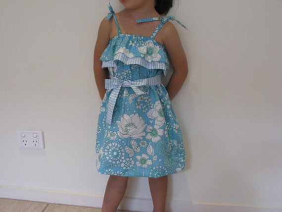 dress sewing beginners tutorial for Sewing Beginners Pattern PDF Childrens Dress Ruffle Girl Top