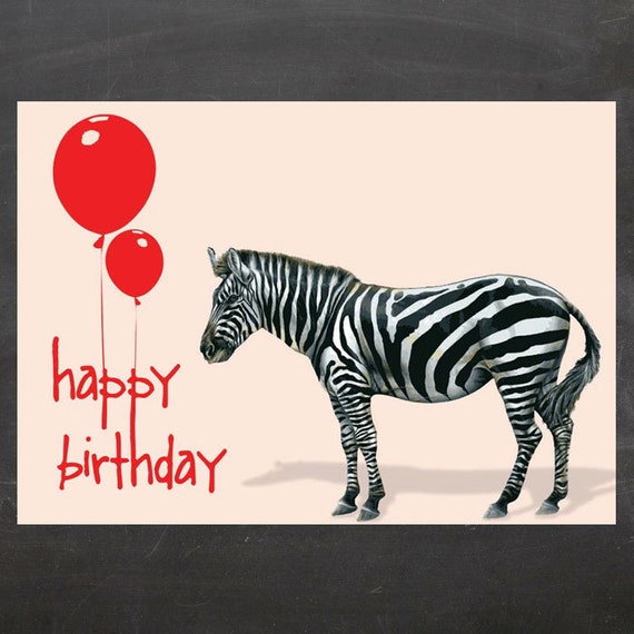 Best Of 55 Birthday Card Zebra