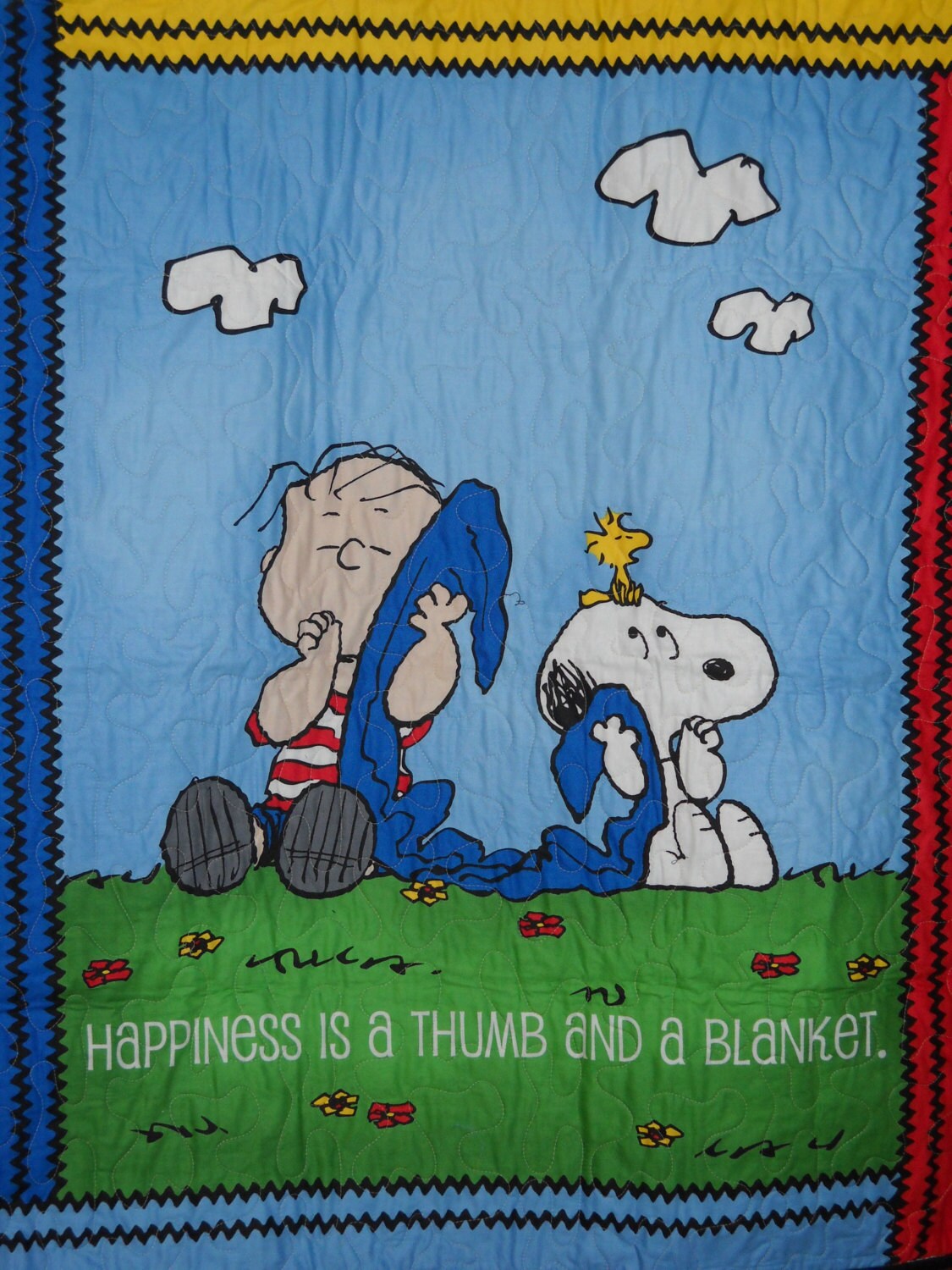 Custom and Reserved for Peggy Snoopy Quilt Blanket Linus