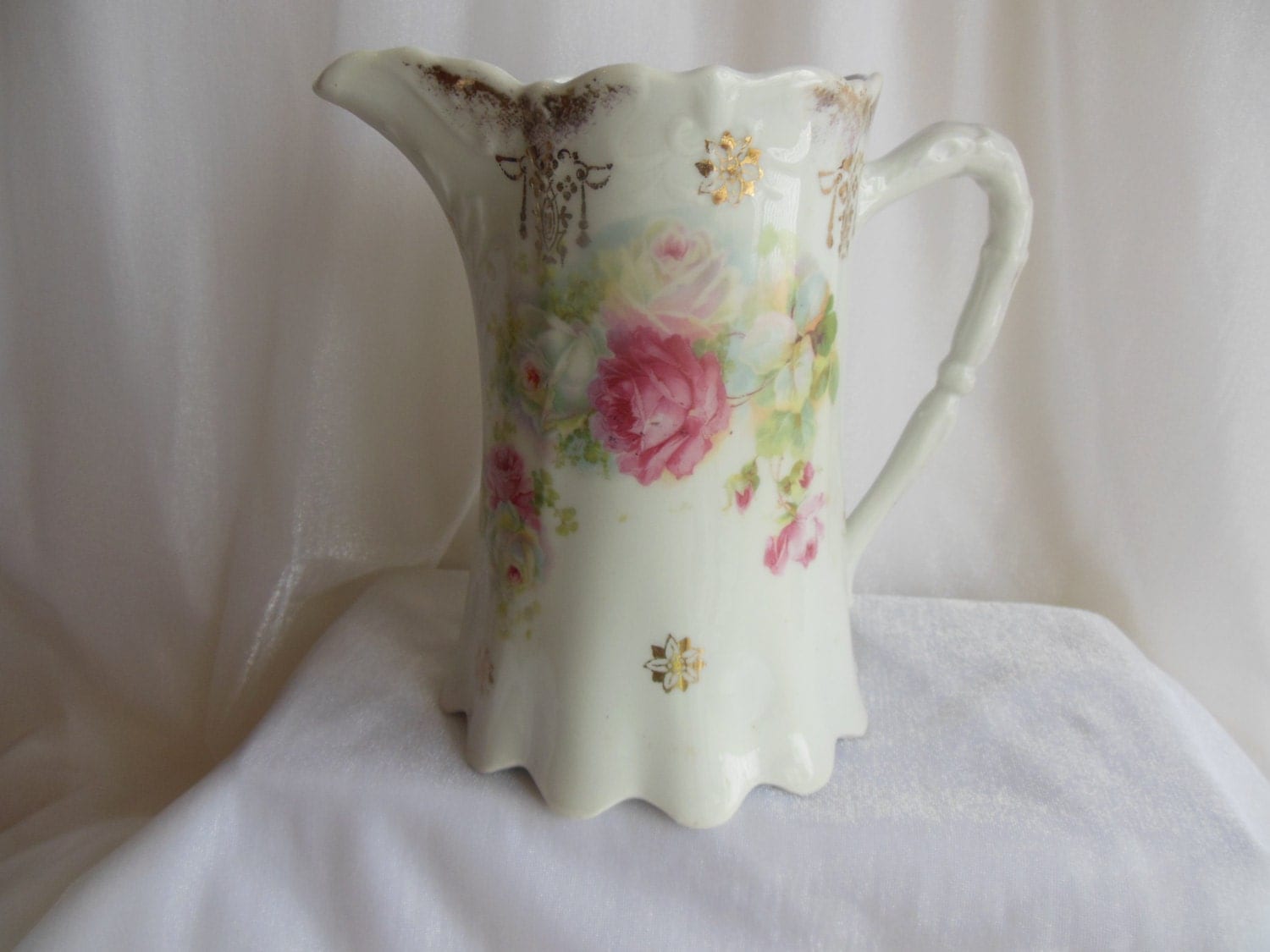 Bone China Pitcher from Silesia Germany 1915-1928