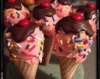 ICE CREAM CONE Cake Pops