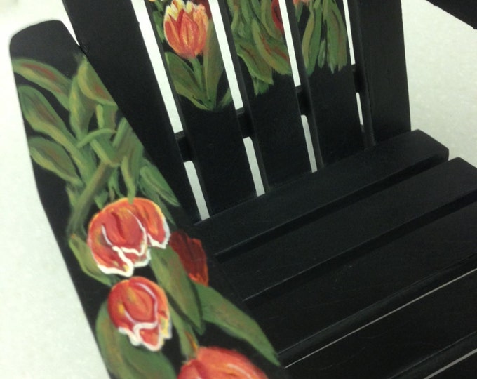 Solid Wood Tulip Garden Chair - Great for a Potted Plant or a Beautiful Addition to your Indoor Garden