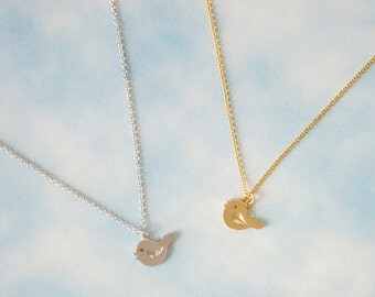 Mini Bird Necklace, Simple Necklace, Everyday Necklace, friendship necklace.