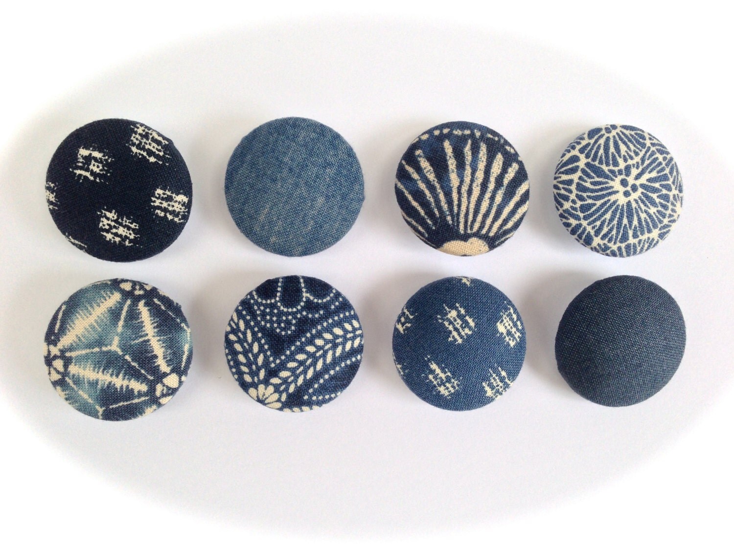 Japanese Print Fabric Covered Buttons