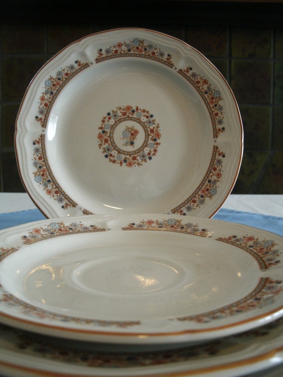 Set of 4 Vintage Brick Oven Stoneware Fine by TheEclecticSource