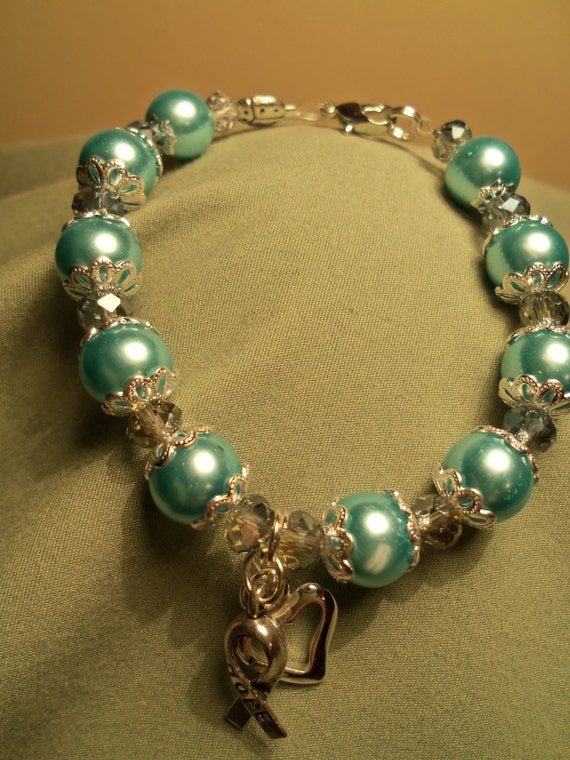 Light Blue Pearl bracelet