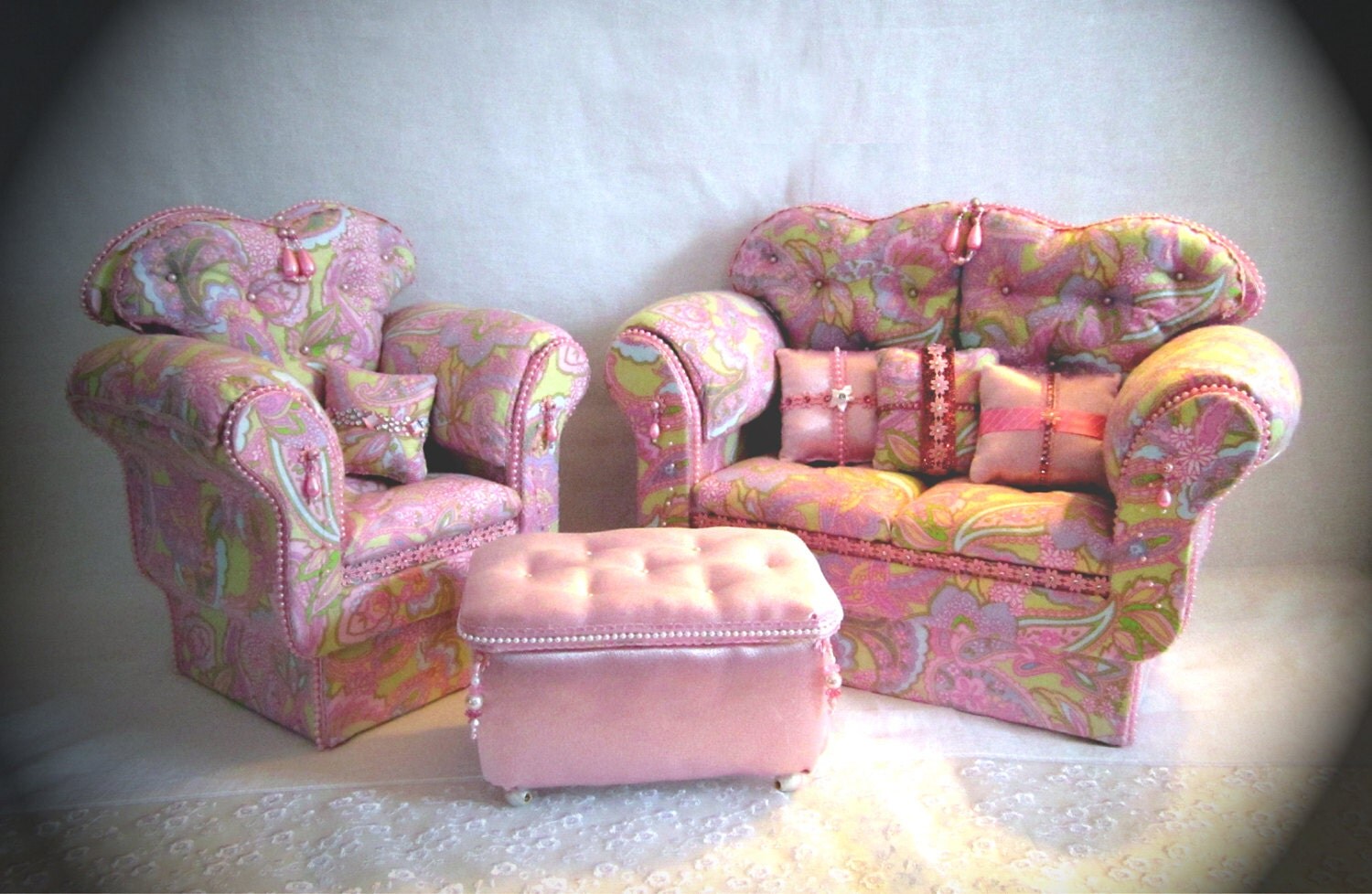 18 Doll / American Girl Living Room Set