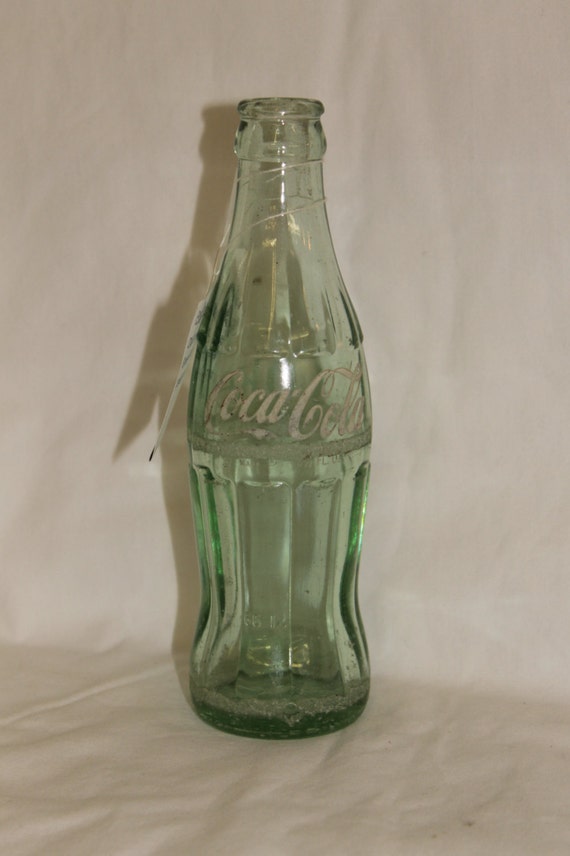 1970's Coca Cola 6.5 oz clear glass bottle by ThePinkElephant513