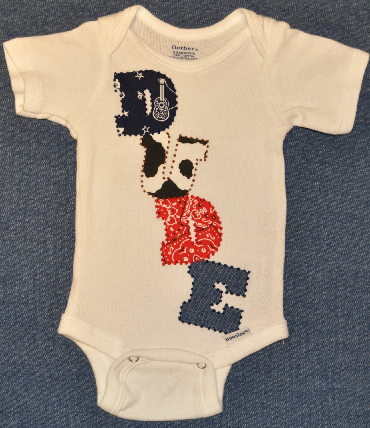 Baby Boy Western Onesie for a Cowboy DUDE