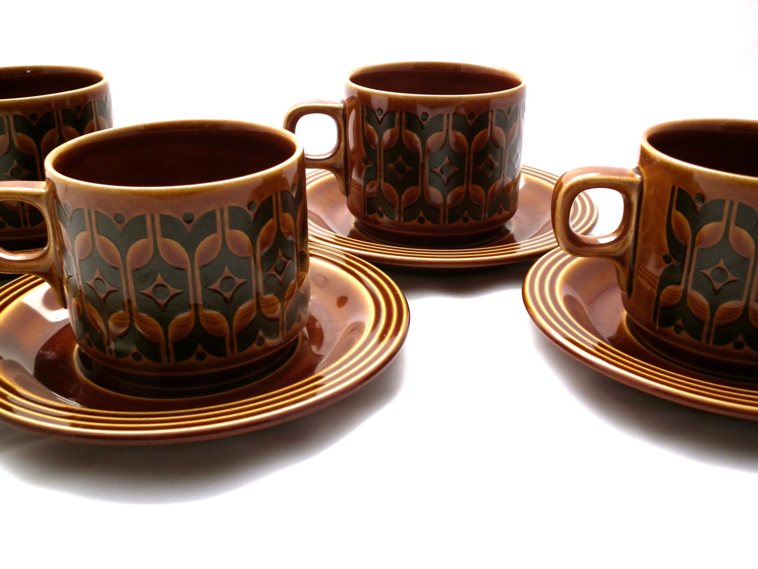 Hornsea Heirloom Tea Cup and Saucer Set Hornsea Pottery