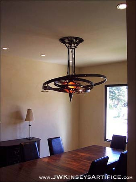 Items similar to the chandrian orrery chandelier: a hand made ... Lampadario planetario