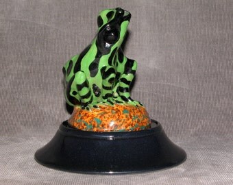 Green and Black Poison Dart Frog