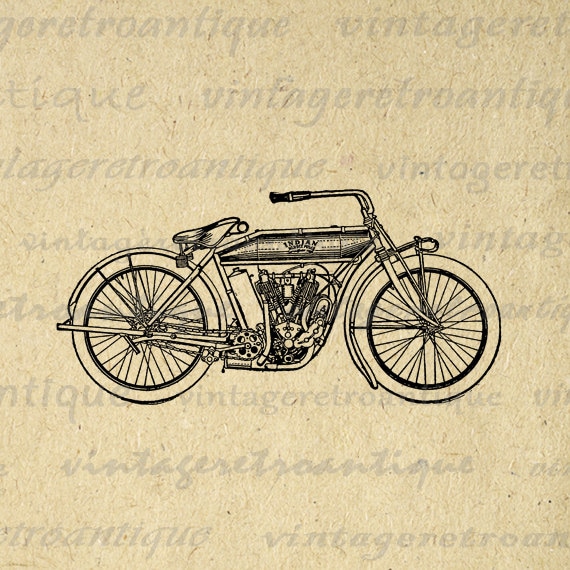 vintage motorcycle clipart - photo #10