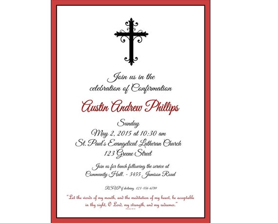 Invitation For Confirmation 6