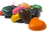 Heart crayons set of 50 - party favors - valentines day Il_170x135
