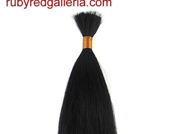 BD0007MH1 Black Straight ReBorn Toddler Hair 0.25 oz