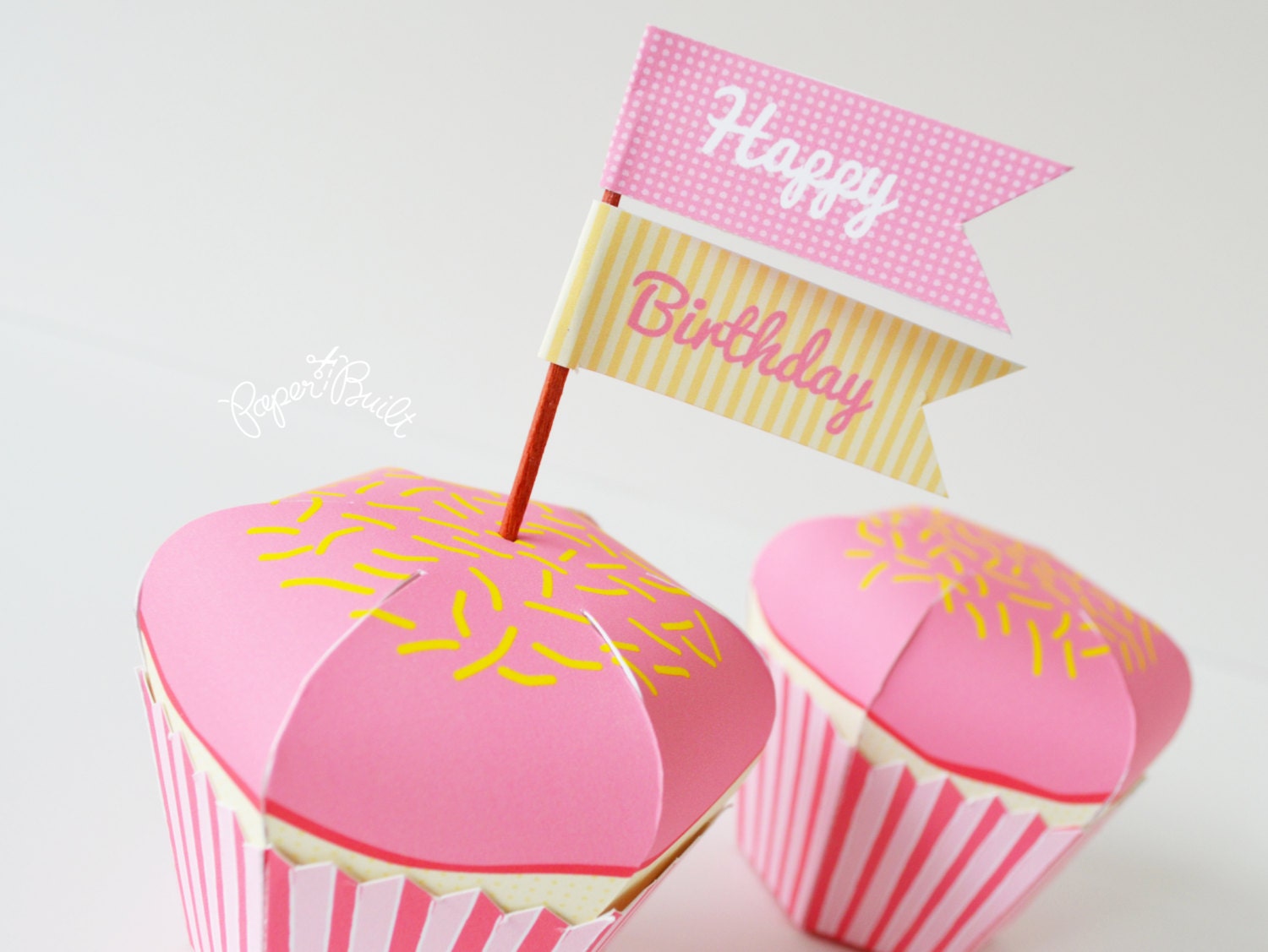 Cupcake Favor Box Gift Box Baking Party Cupcake Party
