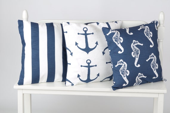 Nautical pillow covers