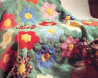 Granny's Flower Crochet Blanket Pattern