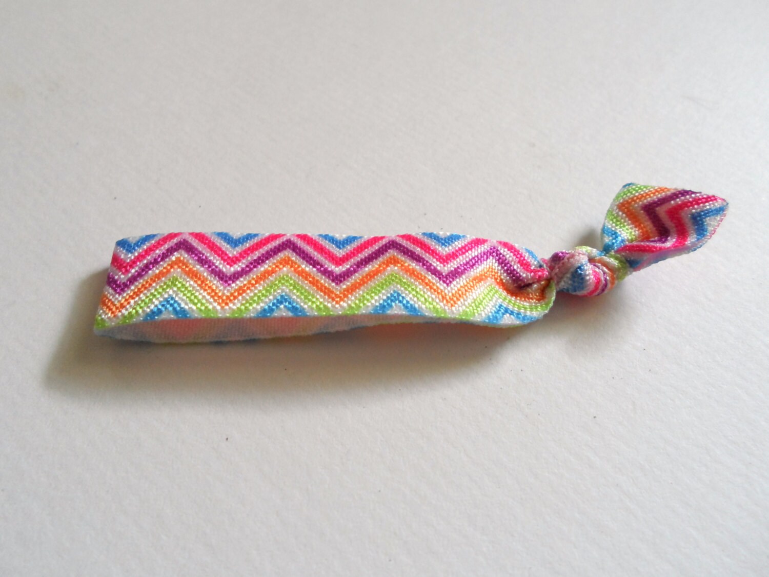 Elastic Hair Ties Neon Chevron Yoga Hair Bands