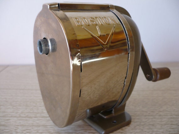 Vintage Metal Boston Pencil Sharpener