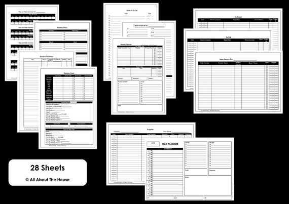 Etsy Business Planner Printables Work At Home Mom Online