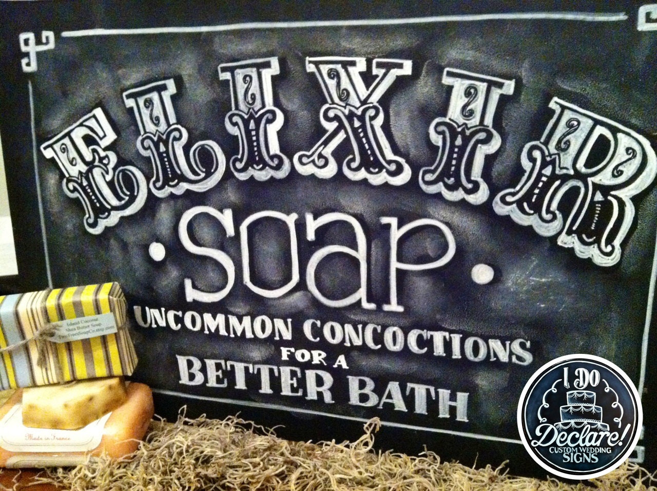 Chalkboard Logo Reproduction Chalk Art