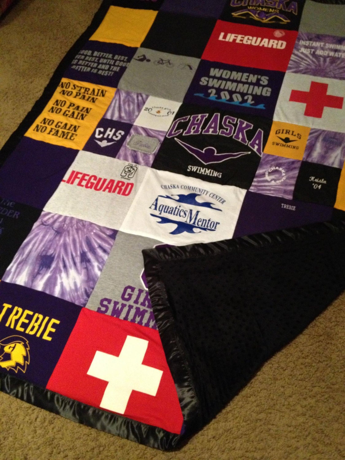 custom t shirt blanket