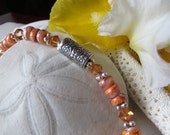 Lion's Paw shell bracelet, Sterling silver bracelet, Swarovski bracelet, Shell bracelet, Crystal bracelet Lion's Paw shell bracelet, Sterling silver bracelet, Swarovski bracelet, Shell bracelet, Crystal bracelet