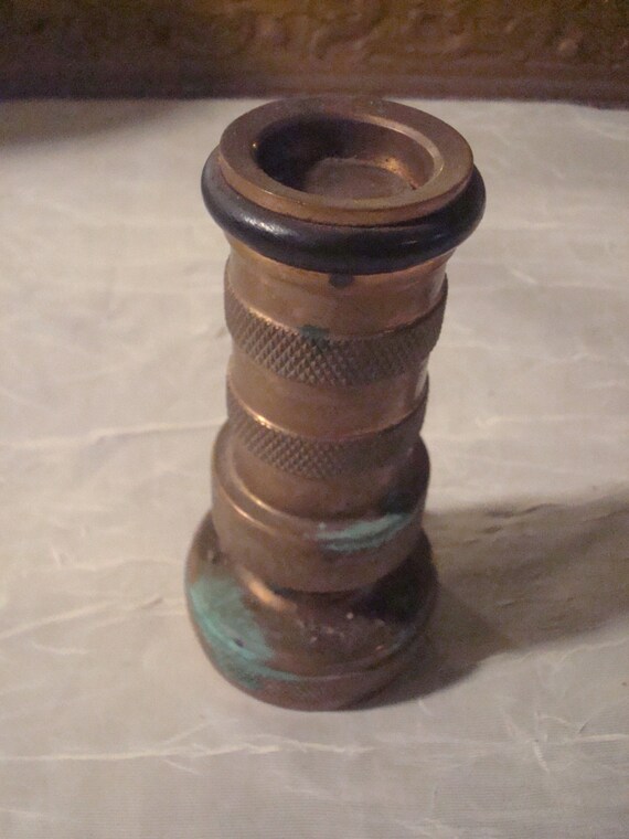 Antique Brass Fire Hose Nozzle