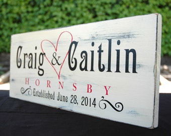 Home Established Sign Custom Wood Gifts Hand Painted House Sign