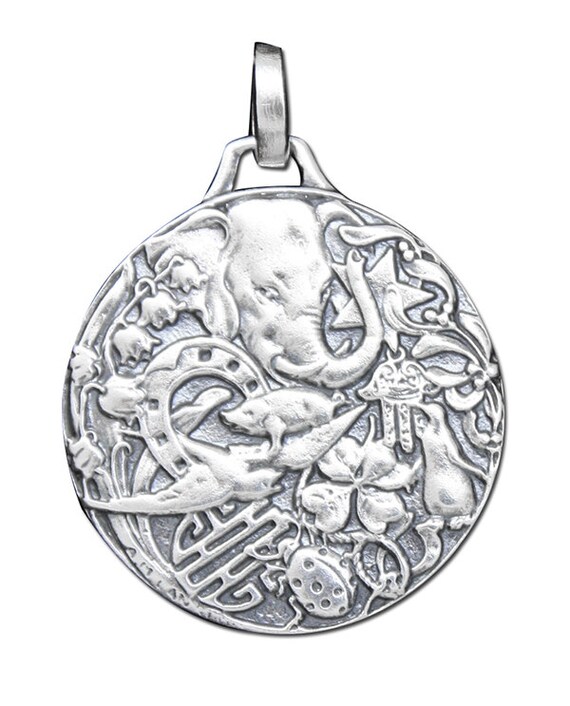 925 Sterling Silver Good Luck Protection Symbol Charm Pendant 231