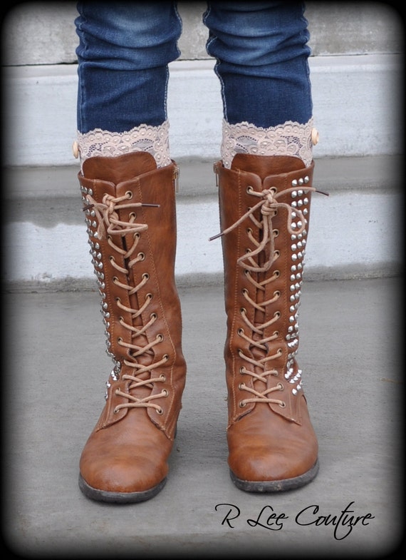 lace cuff boot socks