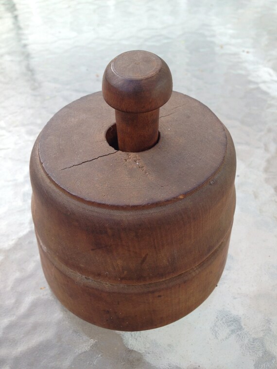 Antique Wooden Cookie Press Oak Leaf and Acorn 25 by MidMode