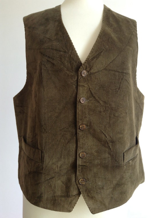 Men's Vintage Corduroy Waistcoat