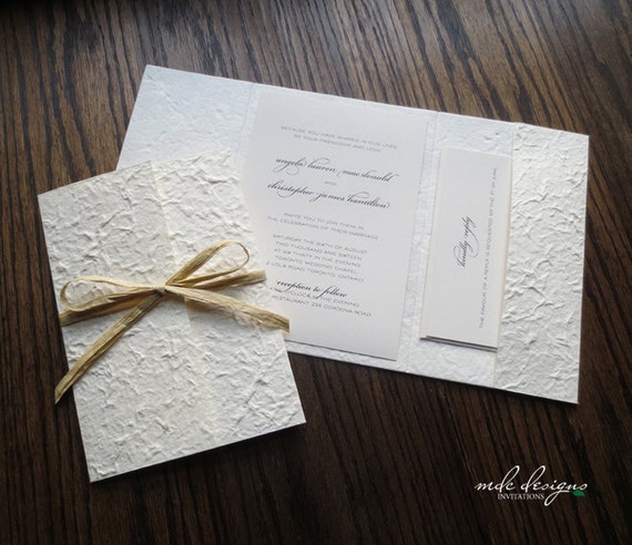 28 Pocketfold Wedding Invitation Kits Diy Mulberry And