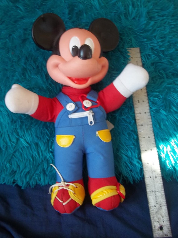 vintage mickey mouse stuffed doll