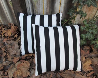 Popular items for black stripe pillow on Etsy