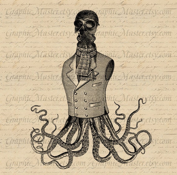 vintage octopus clipart - photo #31