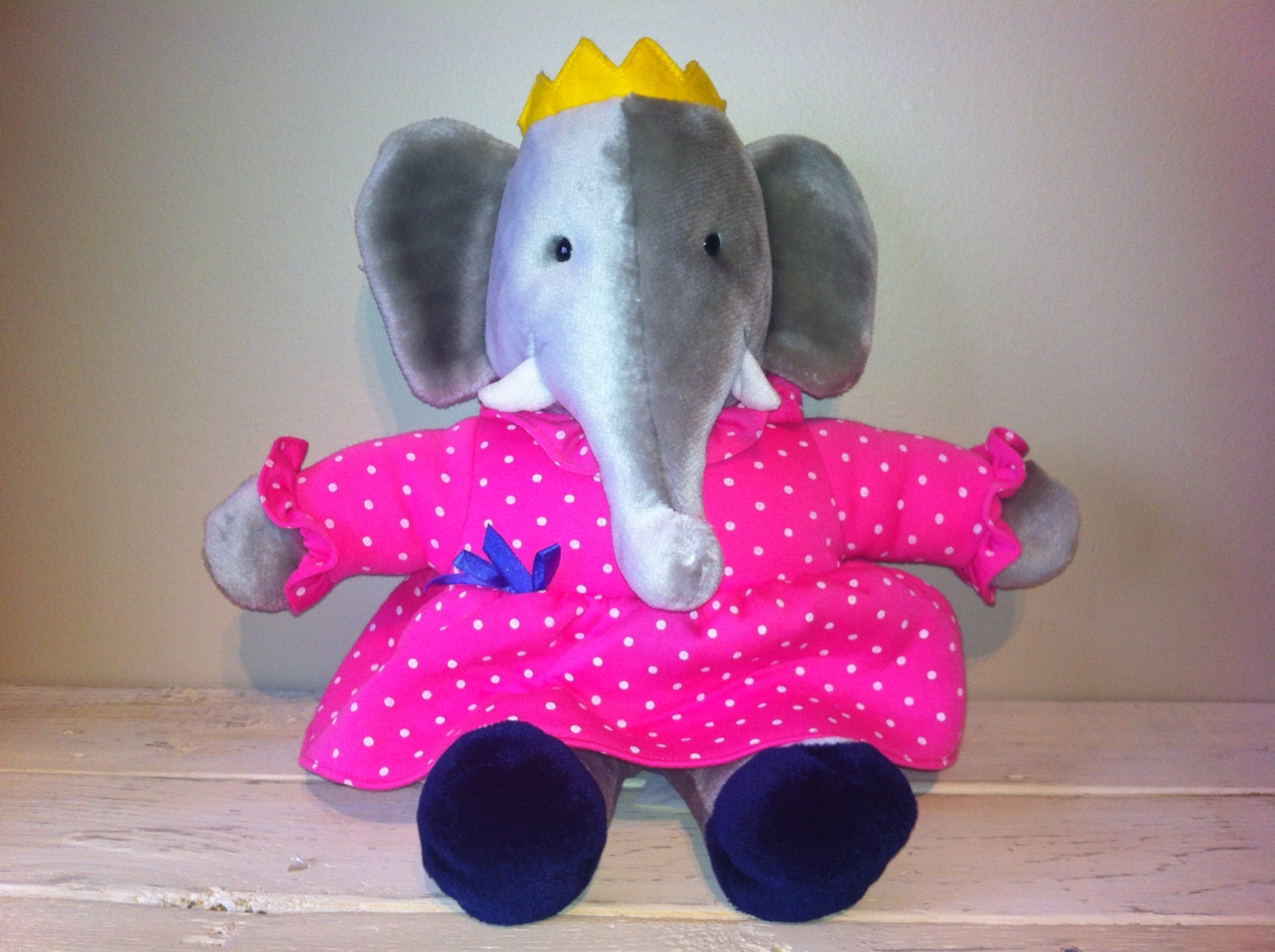 babar the elephant soft toy