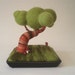 Bonsai felted with mushrooms