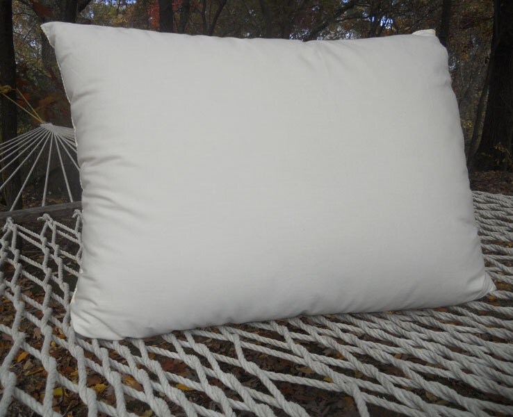 Natural Kapok Pillow with Organic Cotton Covering